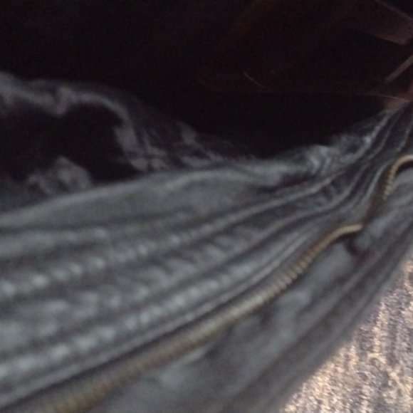 Black 100%Leather Jacket Women's size Small - Picture 4 of 4